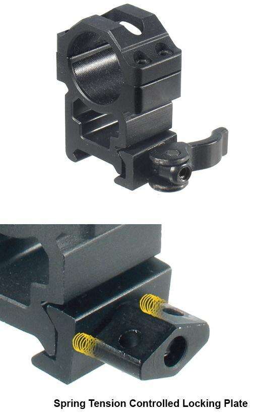 Scope Mounts Leapers Inc.   UTG Ready Series UTG MAX LE QD PIC RINGS 2PC 1" HIGH